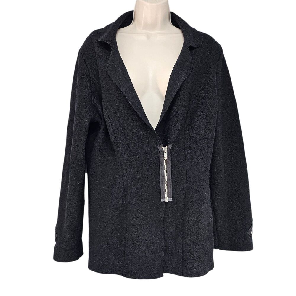 Jermikko Black Wool Zip Jacket – Size Large